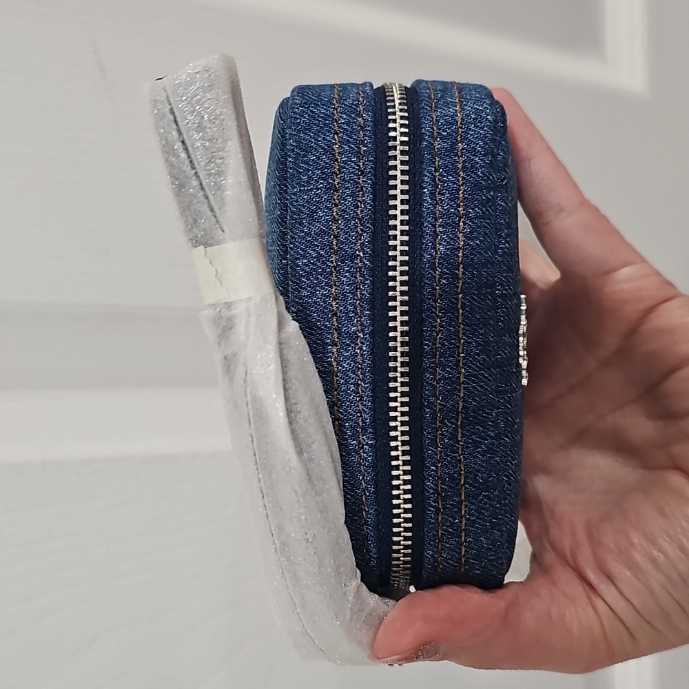 Coach Pouch Wristlet - Indigo Denim - Picture 3 of 10